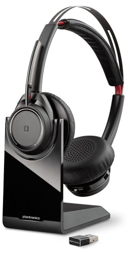 POLY Voyager Focus UC B825-M Zestaw słuchawkowy Bezprzewodowy Opaska na głowę Biuro/centrum telefoniczne Bluetooth Czarny - 2007556