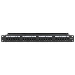 Patch Panel 24x RJ45 Cat6 UTP ze wspornikiem do kabli - 2008486