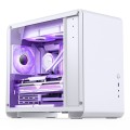 Jonsbo U4 Mini Micro-ATX-Gehäuse, Tempered Glass - weiß - 2015276