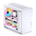 Jonsbo U4 Mini Micro-ATX-Gehäuse, Tempered Glass - weiß - 2015289