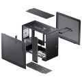 Jonsbo U4 Mini Mesh Micro-ATX-Gehäuse - schwarz - 2015295