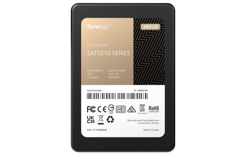 Dysk SSD Synology Plus Series 480GB SATA 2.5" SAT5210-480G (DWPD 1) - 2017616