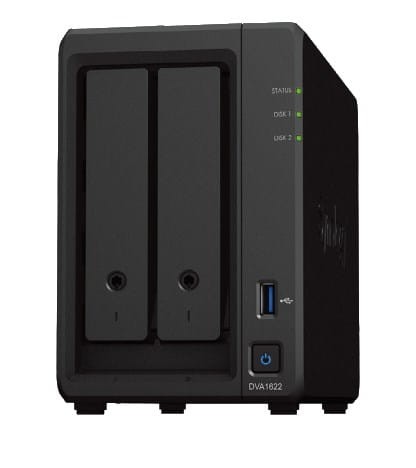 Synology DVA1622 Network Video Recorder (2 Bay) Deep Learning NVR 8GB, 4x RJ-45, 250W - 2018532
