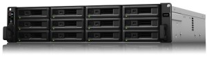 NAS Synology SA3200D; 2U RACK; 12x (3.5" SAS HDD/2.5" SAS SSD); Intel Xeon D-1521 (per controller); 8 GB DDR4 ECC UDIMM (max. 64GB) - per controller, 2x 1GbE RJ-45, 1x 10GbE RJ-45 (per controller)