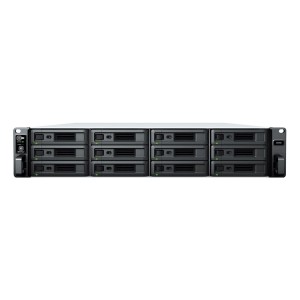 NAS Synology SA6400; 2U RACK; 12x (3.5" SAS HDD/2.5" SAS SSD); AMD EPYC 7272; 32 GB DDR4 ECC RDIMM (max. 1024GB), 4x 1GbE RJ-45, 2x 10GbE RJ-45