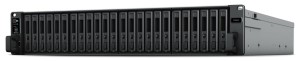 NAS Synology FS3410; 2U RACK; 24x (2.5" SATA SSD); Intel Xeon D-1541;,16 GB DDR4 ECC RDIMM (max. 128GB), 4x 1GbE RJ-45, 2x 10GbE RJ-45