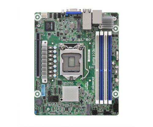 Płyta główna ASRock 1x LGA1200 Intel Xeon E-23XX C256 (4xDIMM, SATA, 2xM.2, 2x10GbE, IPMI) - 2019574