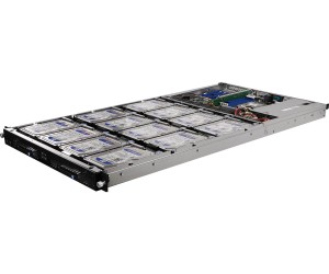 Platforma ASRock Rack (1U) AMD Epyc 7000 ( 2xSFF, 12xLFF, 2x10GbE,  Red. PSU, IPMI)