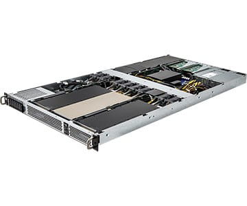 Platforma ASRock Rack (1U) AMD Epyc 7003 (8xE1.S, 2x1GbE, Red. PSU, IPMI) - 2019660