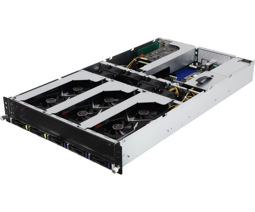 Platforma ASRock Rack (2U) AMD Epyc 7000 (5xSFF, 2xGbE, Red. PSU, IPMI) - 2019700
