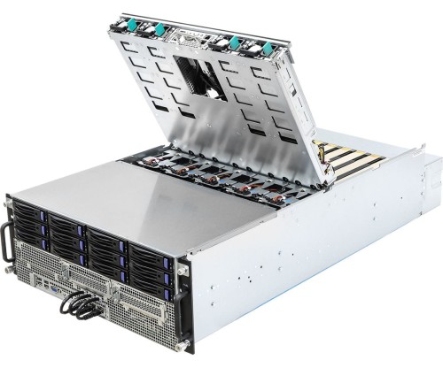 Platforma ASRock Rack (4U) Intel Scalable 3gen (12xLFF, 2x10GbE, 8xGPU, Red. PSU, IPMI) - 2019743