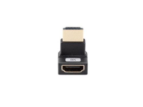 Adapter Lanberg HDMI(F)->HDMI(F) 8K kątowy góra aluminimum srebrny - 1939133