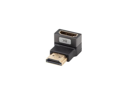 Adapter Lanberg HDMI(F)->HDMI(F) 8K kątowy dół aluminimum srebrny - 1939132