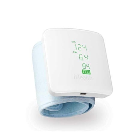 iHealth Wrist Blood Pressure Monitor BP7S Weight 105 g White Wireless Blood pressure readings are stored on the secure, free, HIPAA compliant iHealth Cloud. Monitor blood pressure and pulse trends wit - 1935668