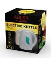 Czajnik elektryczny Adler AD 08 w 1L płaskie dno biały - 1895359