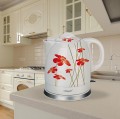 Czajnik elektryczny ceramiczny Maestro MR-066-RED Flowers 1,5l, 1200W biało-czerwony - 885960