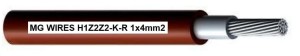 Przewód fotowoltaiczny // MG Wires // 1x4mm2, 0,6/1kV czerwony H1Z2Z2-K-R-4mm2 RD, opakowanie 50m