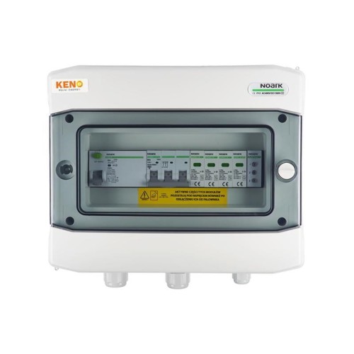 Rozdzielnica przyłączeniowa AC KENO z ogranicznikiem przepieć typ 2, 16A 3-F, RCD 100mA typ A - 1660272