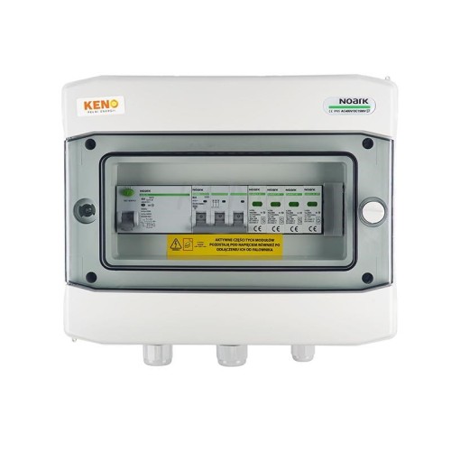 Rozdzielnica przyłączeniowa AC KENO z ogranicznikiem przepieć typ 2, 25A 3-F, RCD 300mA typ A - 1660289