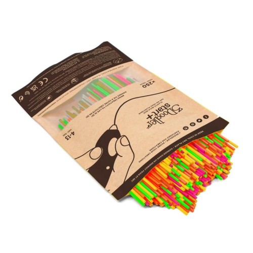3DOODLER START FILAMENT ECO 2.5MM, 250 SZTUK, 5 KOLORÓW (NEON CZERW,POM,ZIEL,RÓŻ,ZÓŁĆ), NEON GLOW 3DS-ECO-MIX3-250 - 2025059