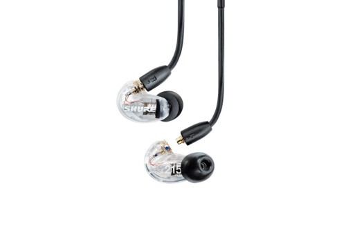 Shure SE215DYCL+UNI-EFS - Słuchawki douszne AONIC215 z pojedynczym przetwornikiem i kablem 3.5mm (przezroczyste) - 2025680