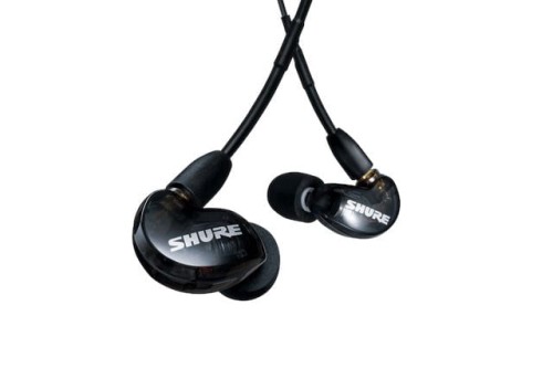 Shure SE215DYBK+UNI-EFS - Słuchawki douszne AONIC215 z pojedynczym przetwornikiem i kablem 3.5mm (czarne) - 2025708