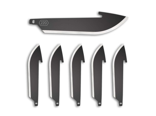 6 ostrzy Outdor Edge Drop Point 220 Black - 2027488
