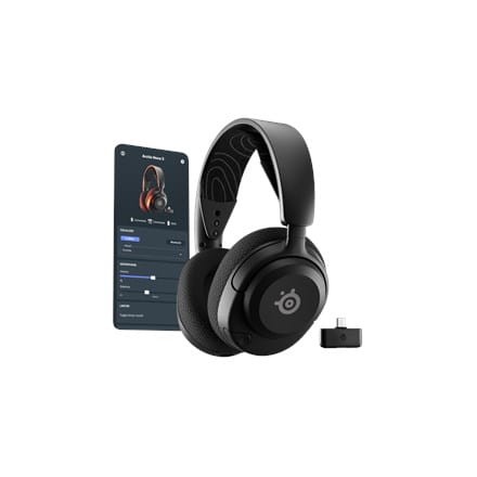 Seria SteelSeries | Zestaw słuchawkowy do gier | Arctis Nova 5 | Łączność Bluetooth | Nauszne | Mikrofon | Redukcja szumów | Łączność bezprzewodowa | Czarny - 2030337