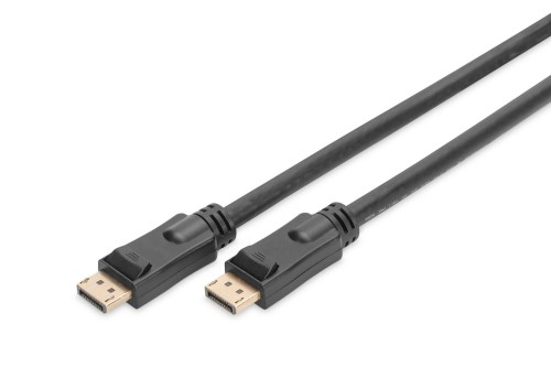Kabel DisplayPort DIGITUS z zatrzaskami 4K 60Hz UHD Typ DP/DP M/M czarny 20m - 2002785