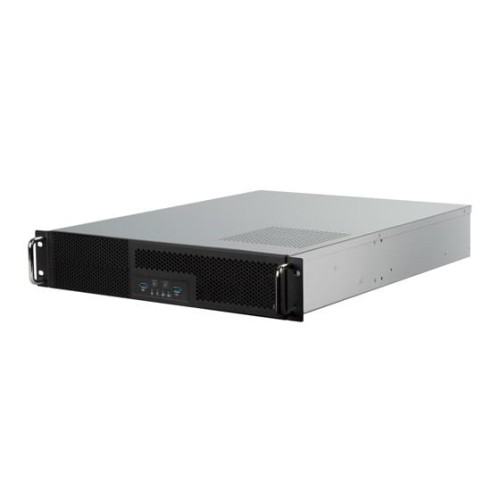 SilverStone RM23-502 Rackmount Server Gehäuse, ATX, USB 3.0 - 2U - schwarz - 1894179