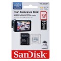 KARTA PAMIĘCI SANDISK HIGH ENDURANCE (rejestratory i monitoring) microSDXC 512GB V30 z adapterem - 2007260