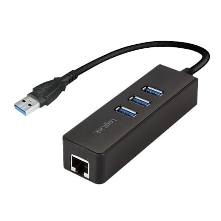 Adapter LogiLink UA0173 Gigabit Ethernet do USB 3.0 HUB - 2007375