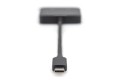 Hub/Koncentrator DIGITUS 2-portowy USB Typ C/2x DisplayPort 4K/60Hz HDR HDCP 2.2 MST - 2007383