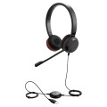 Słuchawki z mikrofonem Jabra Evolve 20 Stereo UC Leatherette przewodowe - 2007540