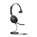 Jabra Evolve2 40, UC Mono Zestaw słuchawkowy Przewodowa Opaska na głowę - 1802656