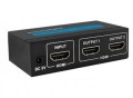 QOLTEC 50536 Qoltec Aktywny rozdzielacz Splitter HDMI 1x2 v.1.3b - 2007585