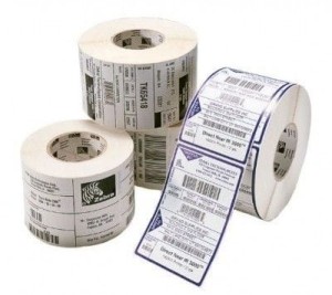 LABEL, POLYESTER, 76.2MMX76.2MM; THERMAL TRANSFER, Z-ULTIMATE 3000T WHITE, PERMANENT ADHESIVE, 25MM CORE