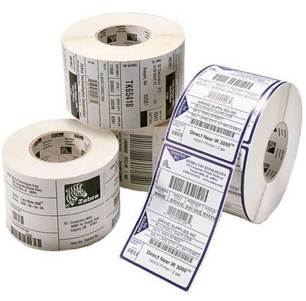 Label, Polyester, 70x21mm; Thermal Transfer, Z-ULTIMATE 3000T WHITE, Coated, Permanent Adhesive, 76mm Core - 2032107