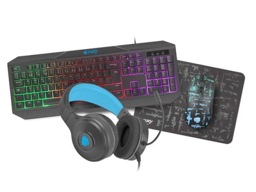 ZESTAW DLA GRACZY 4W1 FURY THUNDERSTREAK 3.0 KLAWIATURA+MYSZ+SŁUCHAWKI+PODKŁADKA PT LAYOUT - 2034866