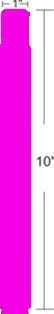 Wristband, Polypropylene, 1x10in (25.4x254mm); Direct thermal, Z-Band Fun, Adhesive closure, 1in (25.4mm) core, 350/roll, 4/box, Pink - 2036164