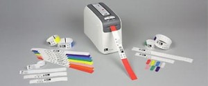 Wristband, Polypropylene, 1x11in (25.4x279.4mm); Direct thermal, Z-Band Direct, Adhesive closure, Cartridge, 200/roll, 6/box, Red