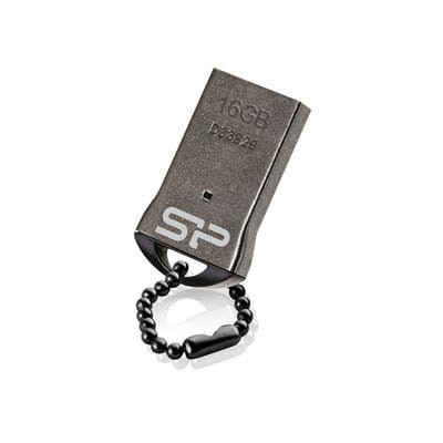 Pendrive Silicon Power 16GB Touch T01 USB 2.0 Black - 1863456