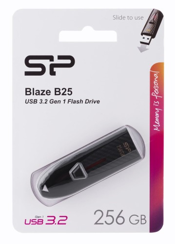 Pendrive Silicon Power Blaze B25 256GB USB 3.2 gen. 1 Black - 1064164