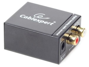 Adapter GEMBIRD DSC-OPT-RCA-001 (Toslink - RCA ; kolor czarny)