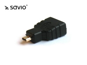 Adapter SAVIO CL-17 (HDMI M - Micro HDMI F; kolor czarny)