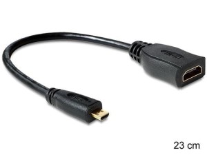 Adapter Delock micro HDMI (M) -> HDMI (F)
