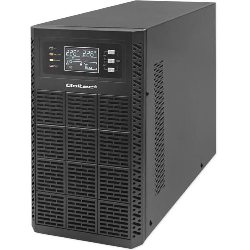 Zasilacz awaryjny UPS Qoltec 3kVA | 3000W | Power Factor 1.0 | LCD | EPO | USB | On-line - 1938181