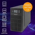 Zasilacz awaryjny UPS Qoltec 3kVA | 3000W | Power Factor 1.0 | LCD | EPO | USB | On-line - 1938183