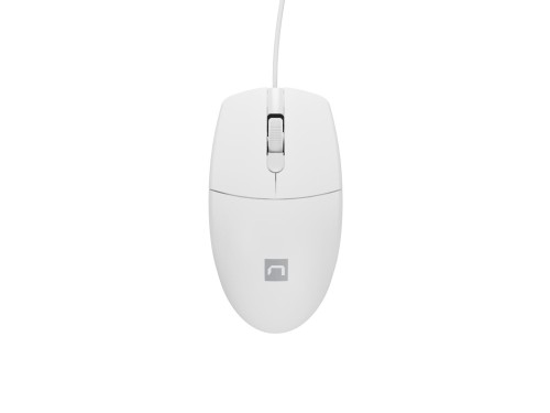 Mysz przewodowa Natec RUFF 2 1000 DPI biała - 1335666