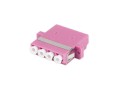 Adapter światłowodowy Lanberg MM LC/UPC QUAD OM4 - 1328601